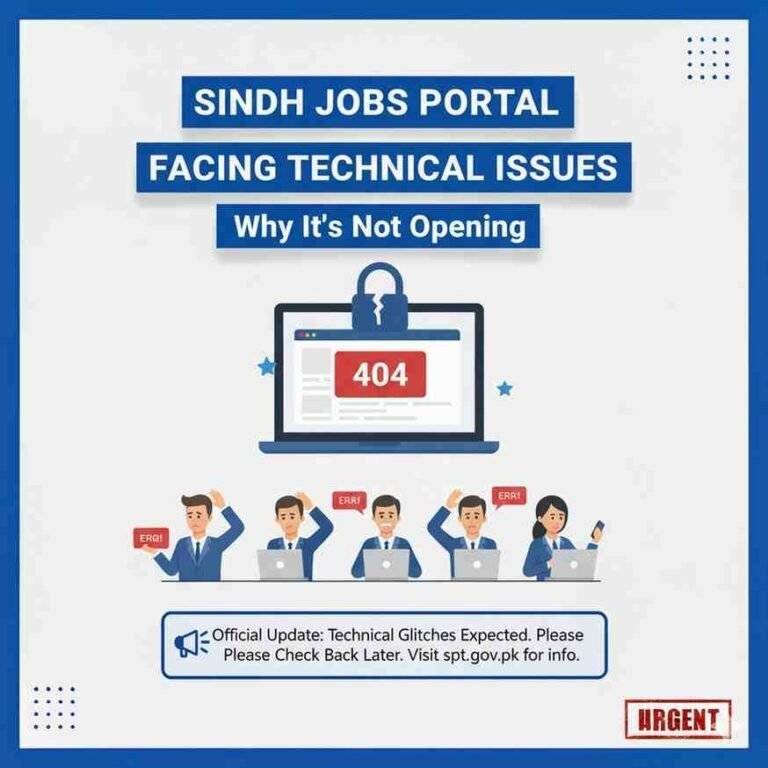 Sindh Jobs Portal Not Opening? Get Fixes