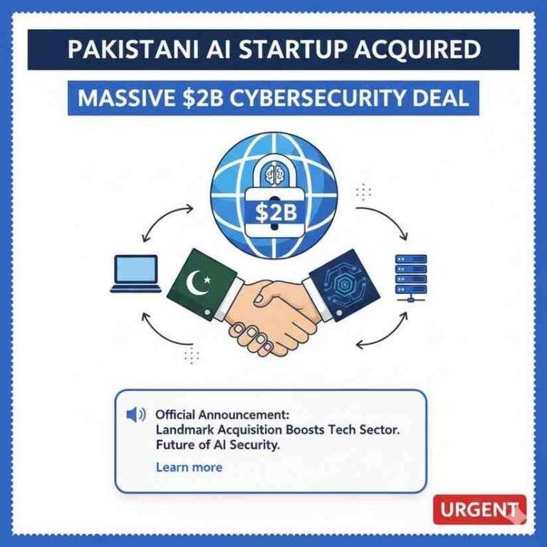 Pakistani AI Startup Acquired: Massive $2B Cybersecurity Deal
