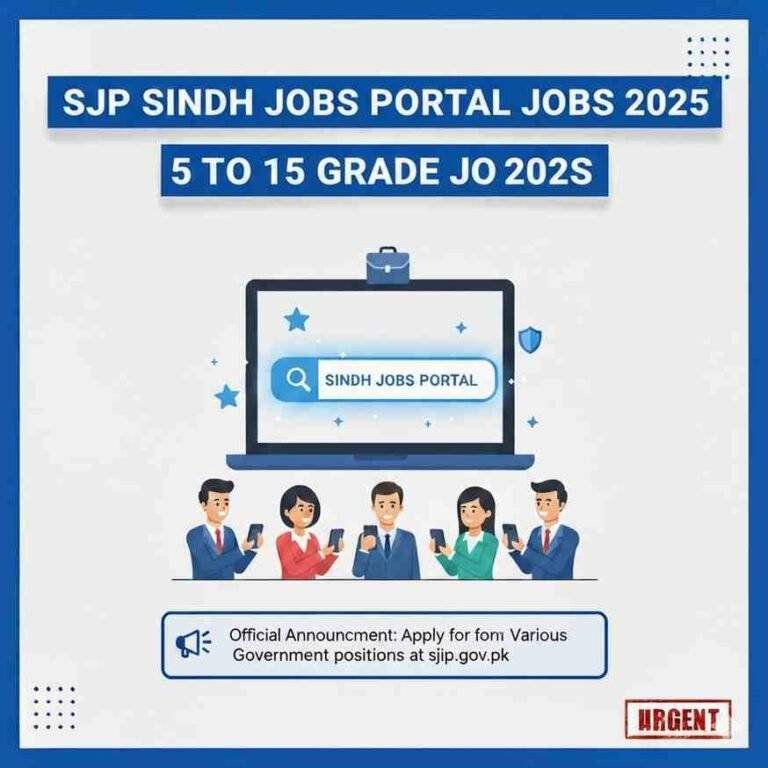 SJP Sindh Job Portal Login