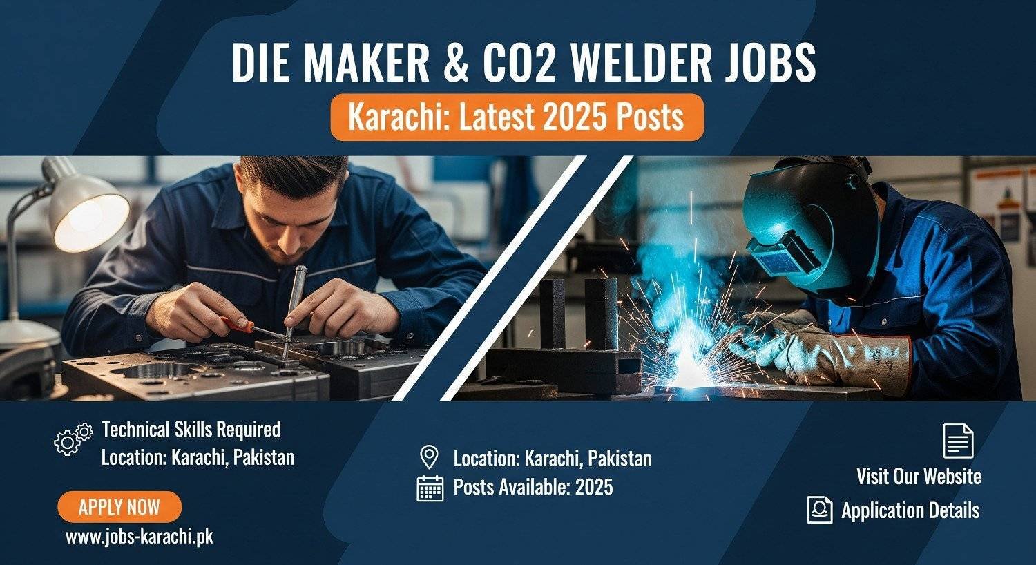 Die Maker & CO2 Welder Jobs Karachi: Latest 2025 Posts
