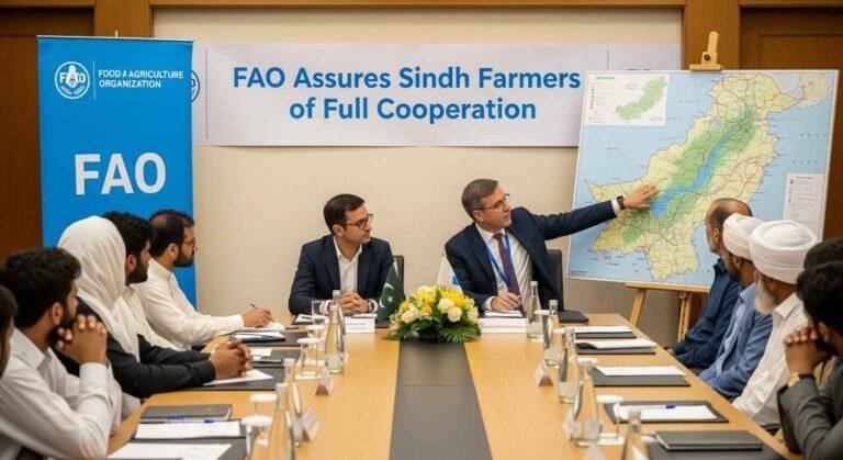 FAO Assures Sindh Farmers of Full Cooperation