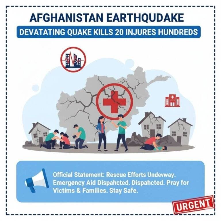 Afghanistan Earthquake: Devastating Quake Kills 20 Injures Hundreds