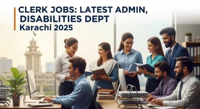 `Clerk Jobs: Latest Admin, Disabilities Dept Karachi 2025