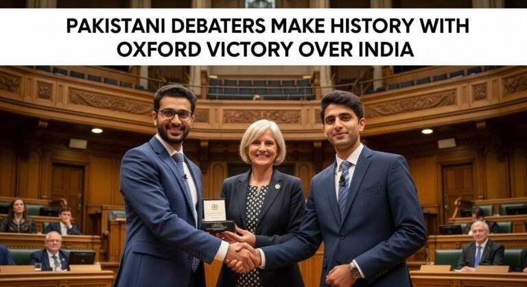 Pakistani Debaters Make History With Oxford Victory Over India