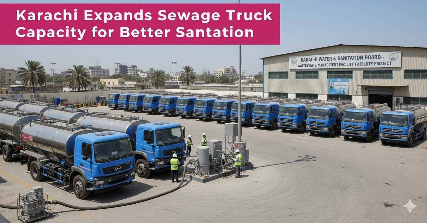 Karachi Expands Sewage Truck Capacity for Better Sanitation