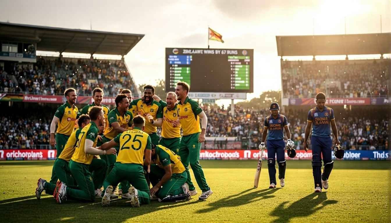 Zimbabwe's Stunning Win Crush Sri Lanka By 67 Runs