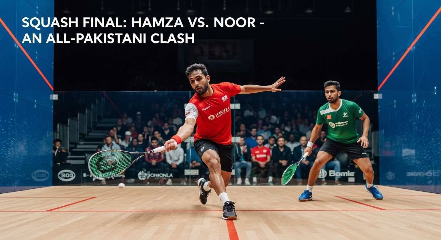 Squash Final Hamza vs Noor in Stunning All-Pakistani Clash