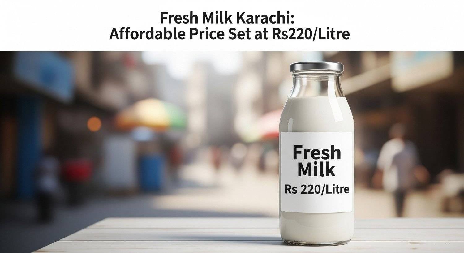 Fresh Milk Karachi Sets Affordable Price at Rs220/Litre