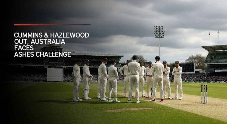 Cummins & Hazlewood Out, Australia Faces Ashes Challenge