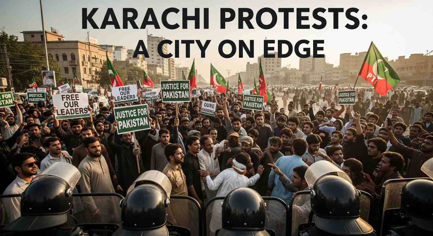PTI Workers Detained and Released After Protest at Karachi Press Club