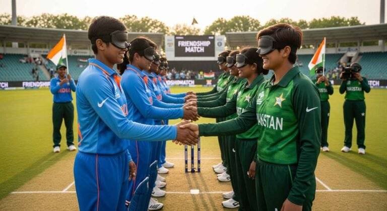 Blind Women's Cricket Stunning India-Pakistan Handshakes
