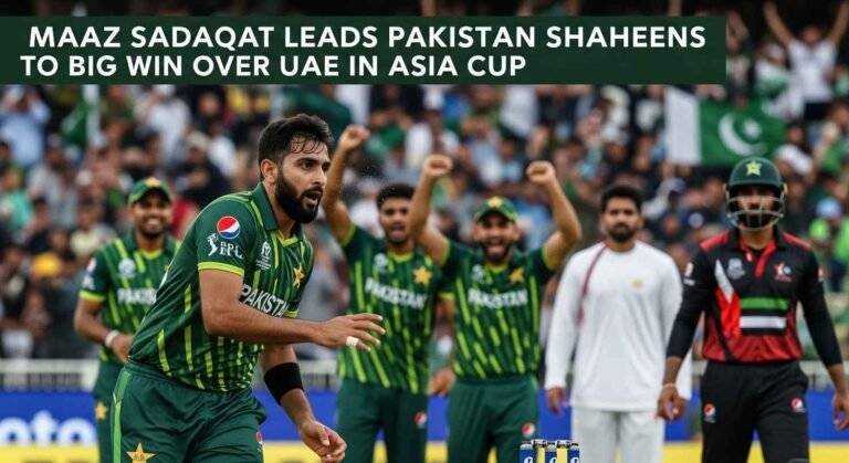 Maaz Sadaqat Leads Pakistan Shaheens to Big Win Over UAE in Asia Cup