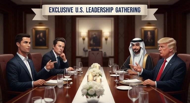 Ronaldo & Musk Attend Exclusive U.S. Leadership Gathering