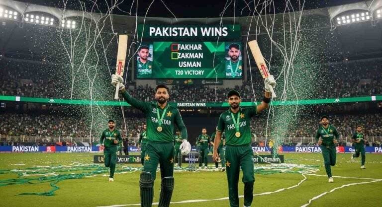 Pakistan Wins Fakhar & Usman's Stunning T20 Victory