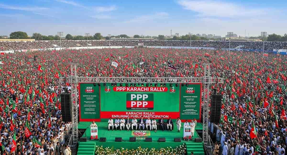 PPP Karachi Rally Ensure Public Participation in Stunning Event