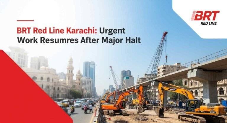 BRT Red Line Karachi Urgent Work Resumes After Major Halt
