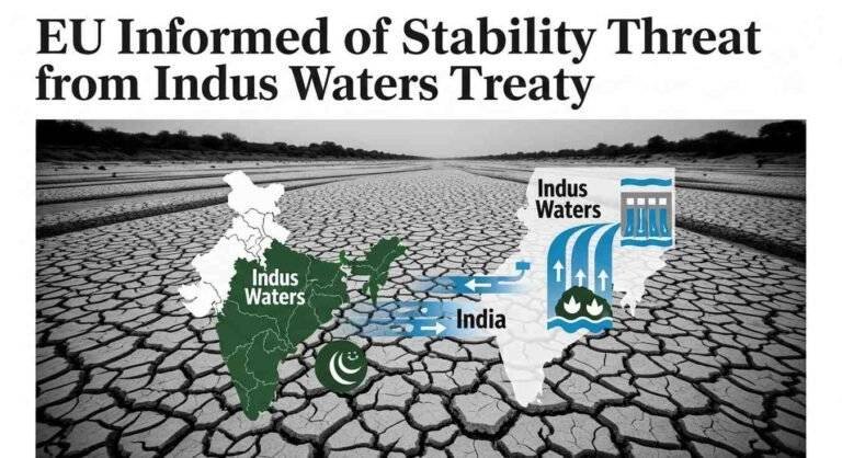 EU Informed of Stability Threat from Indus Waters Treaty”