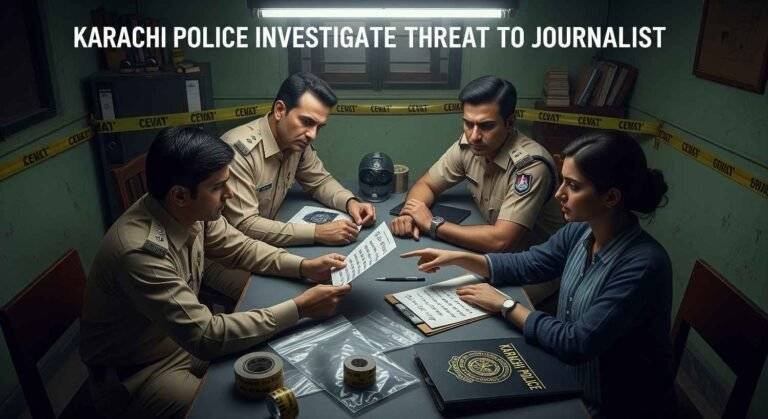 Police in Karachi Investigate Threatening Message to Journalist