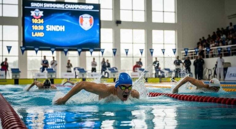 Sindh Swimmers Dominate Stunning Wins at Swimming Champs