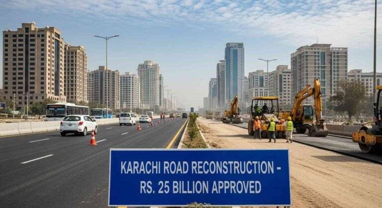 Karachi Road Reconstruction Rs25bn Approved for Streets