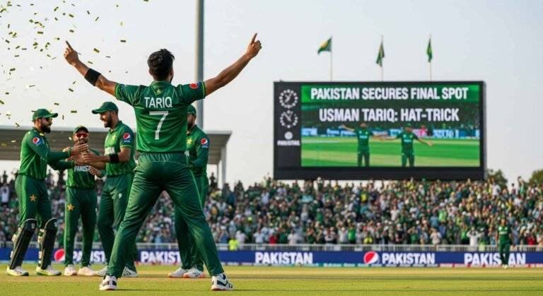Usman Tariq's Stunning Hat-Trick Seals Pakistan's Final Spot