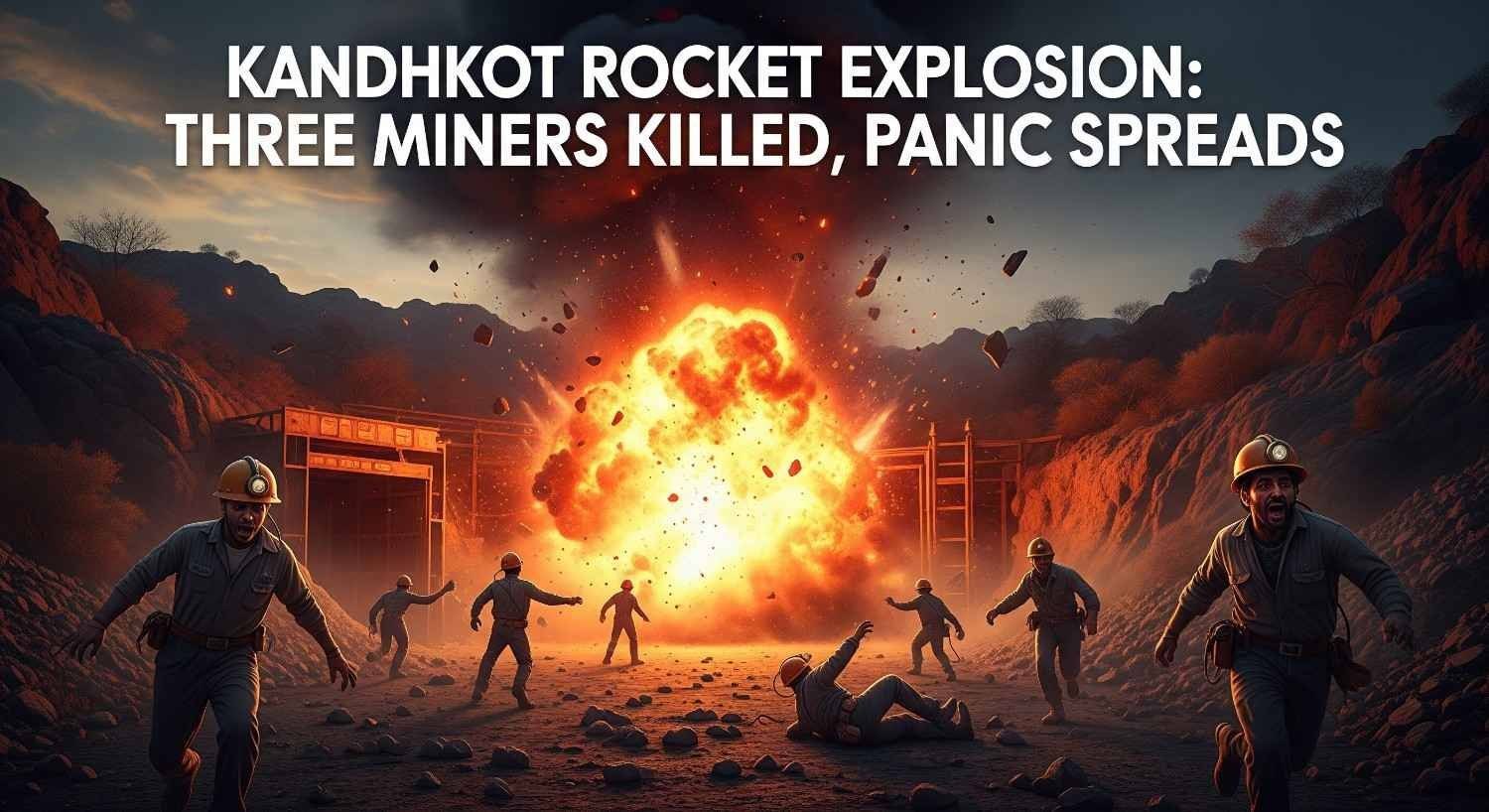 Kandhkot Rocket Explosion Three Miners Killed, Panic Spreads