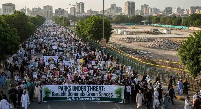 Parks Under Threat Karachi Residents Protest Shocking Conversions