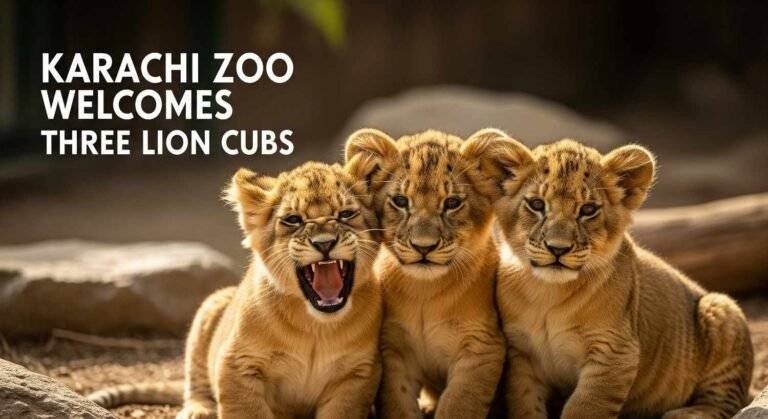 Karachi Zoo Stunning Lion Cubs Born, In Excellent Health