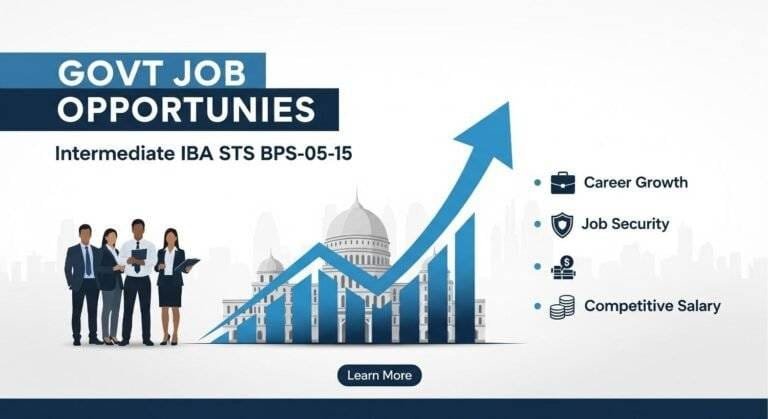 Intermediate IBA STS BPS-05-15 Govt Jobs