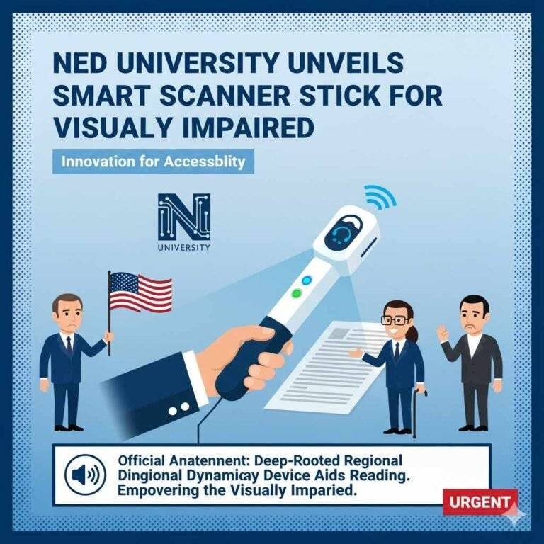 NED University Unveils Smart Scanner Stick for Visually Impaired