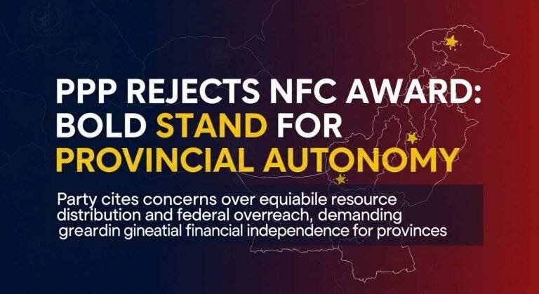 PPP Rejects NFC Award: Bold Stand for Provincial Autonomy