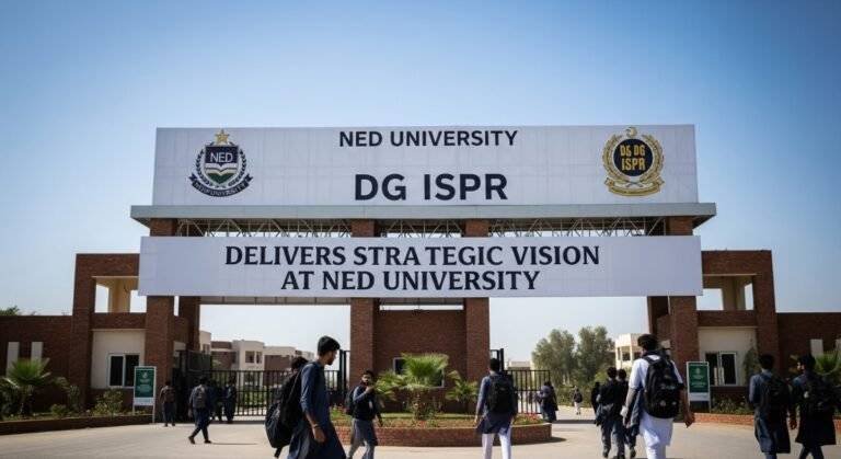 DG ISPR Delivers Strategic Vision at NED University