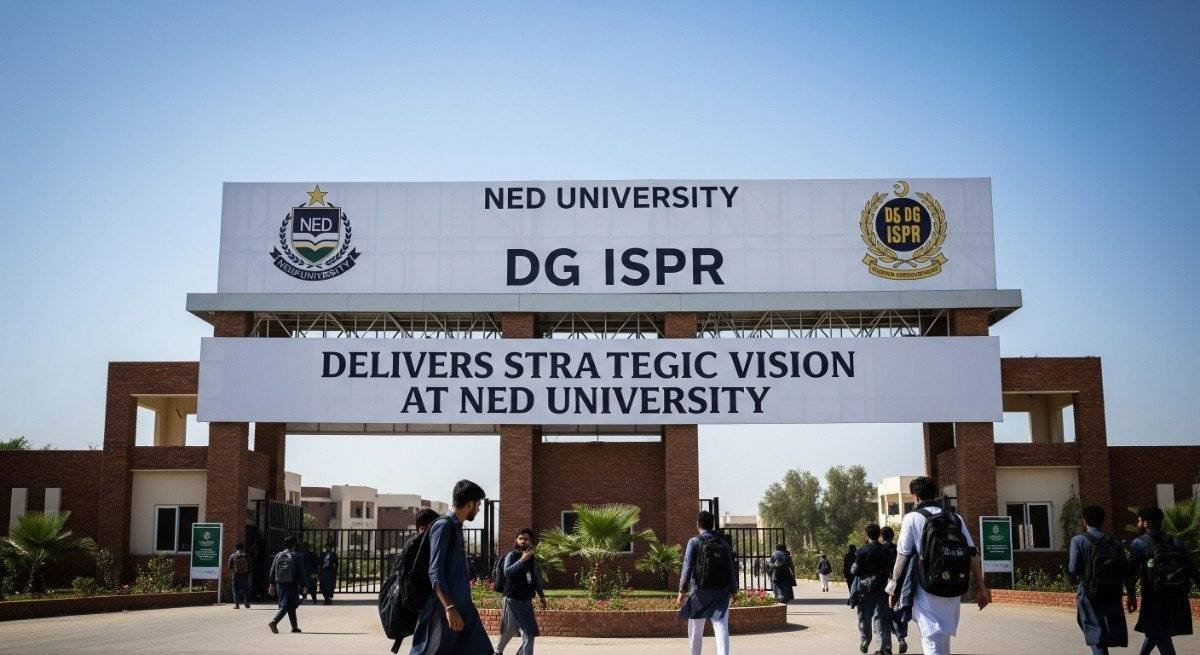 DG ISPR Delivers Strategic Vision at NED University