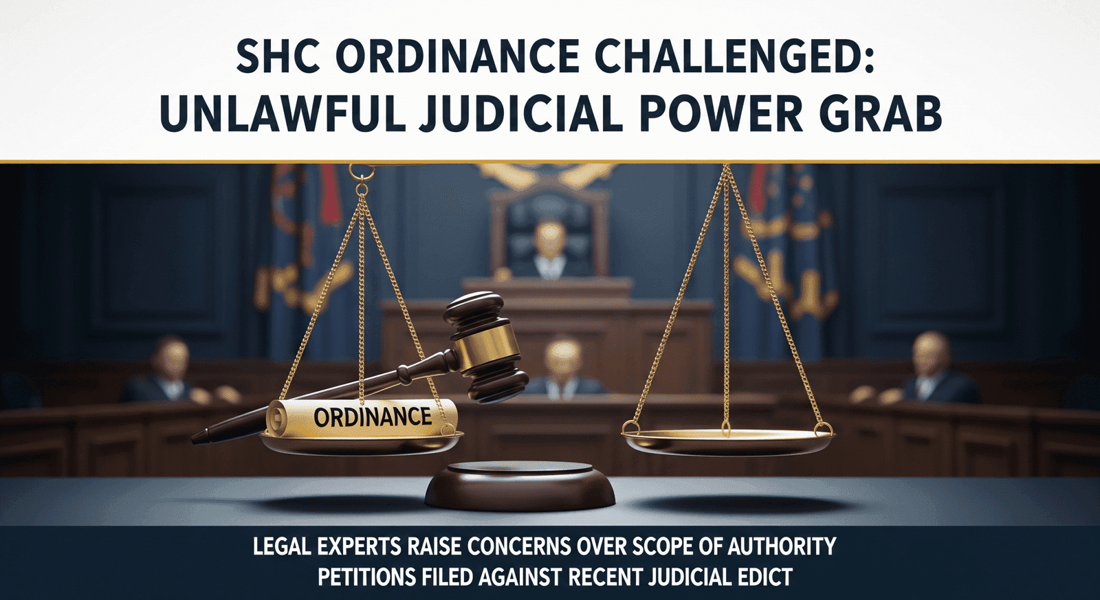 SHC Ordinance Challenged: Unlawful Judicial Power Grab