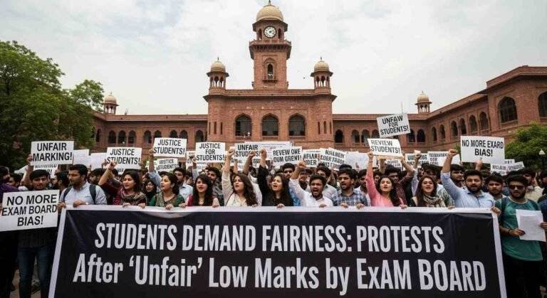 Students Protest After Unfair Low Marks by Exam Board