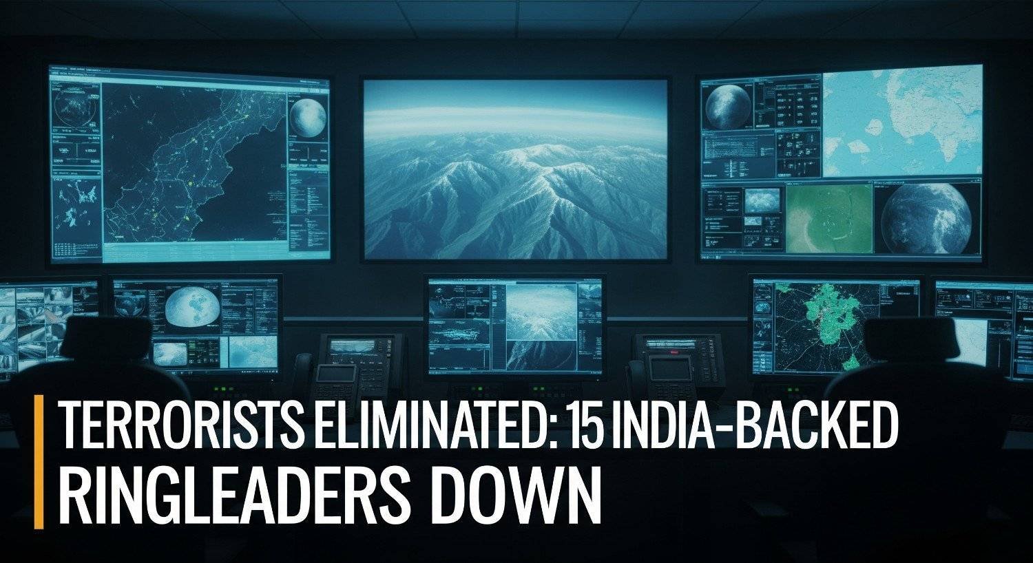 Terrorists Eliminated: 15 India-Backed Ringleaders Downed