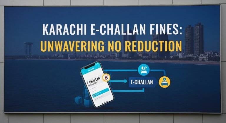 Karachi E-Challan Fines: Unwavering No Reduction