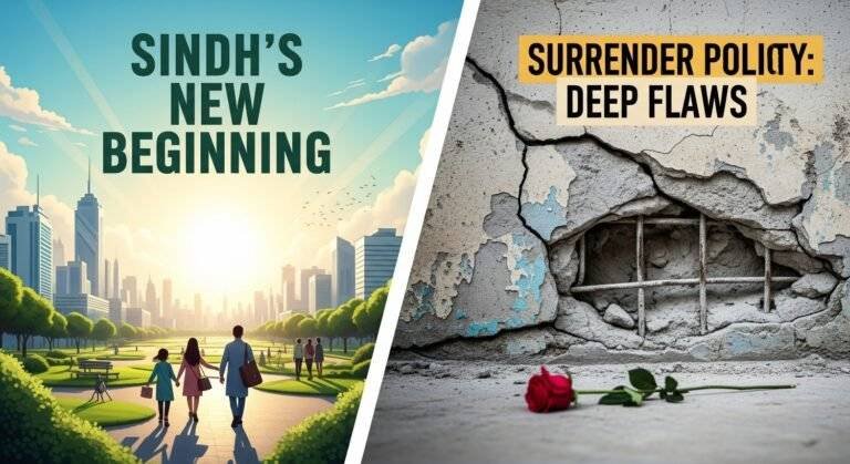 Surrender Policy: Sindh's New Beginning Has Deep Flaws