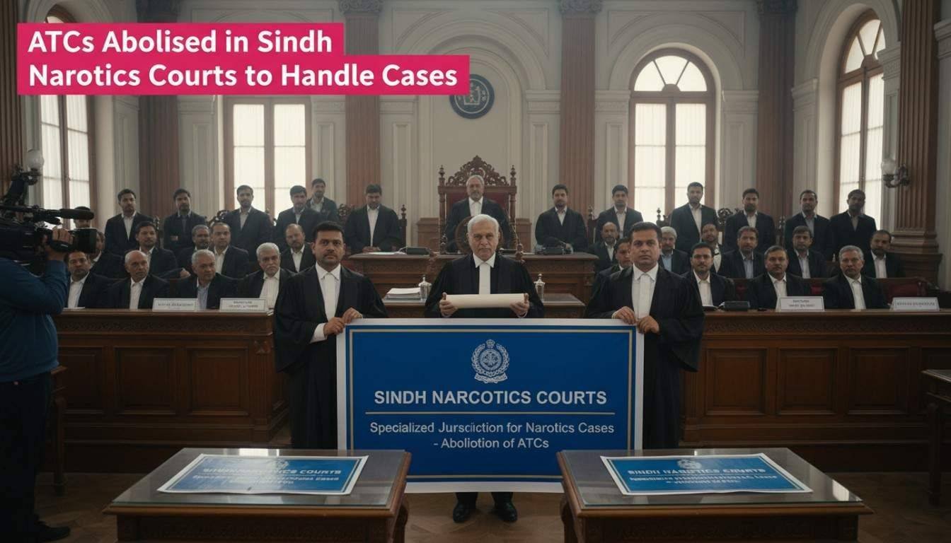 ATCs Abolished in Sindh Narcotics Courts to Handle Cases