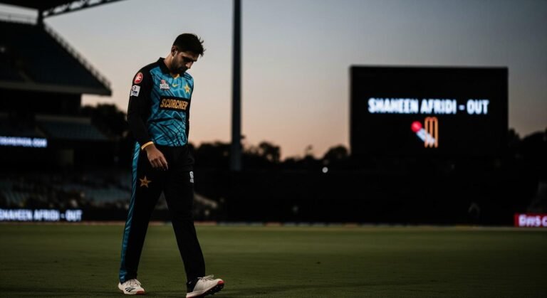 Injury Forces Shaheen Afridi Out of BBL Season