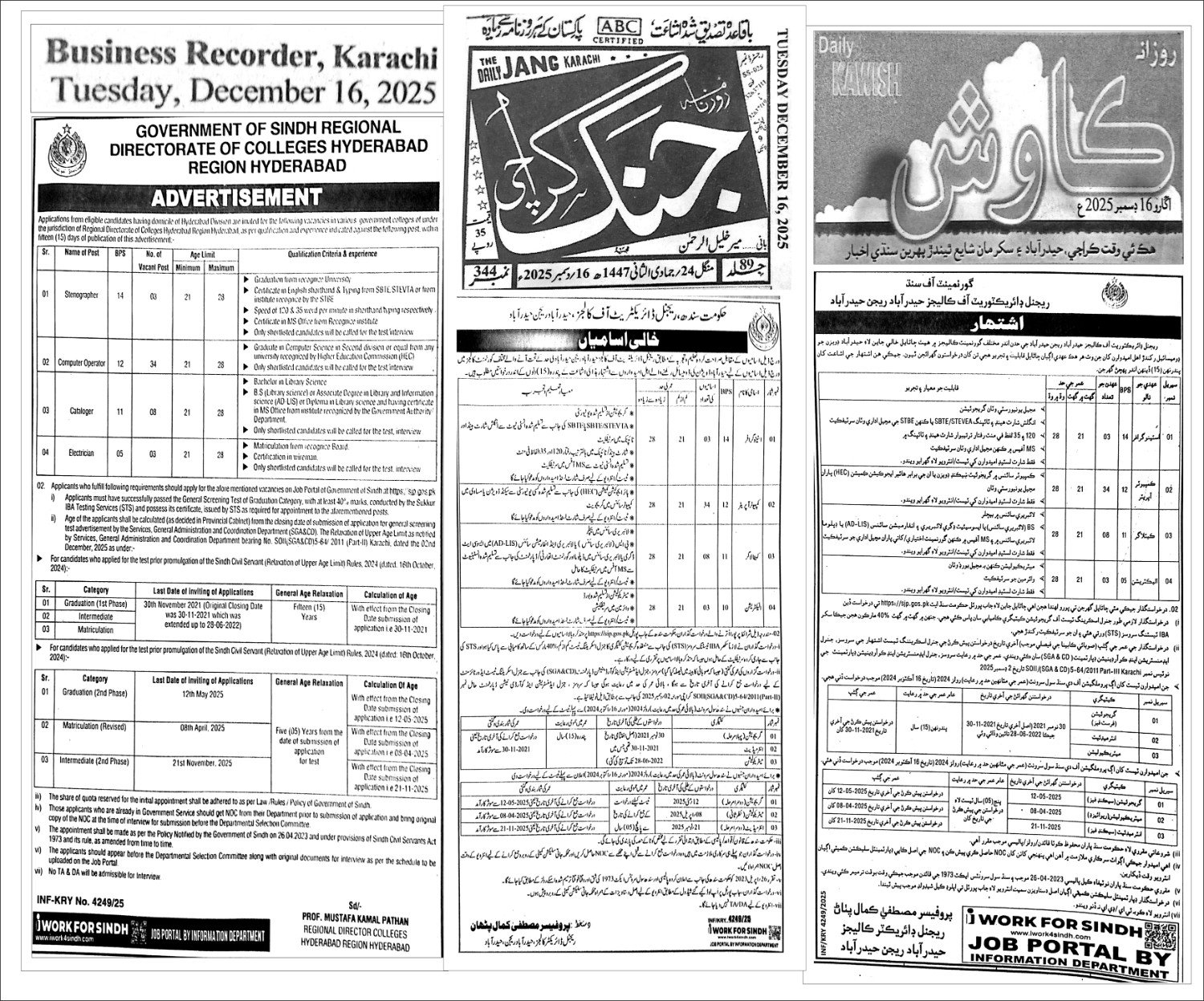 BPS-14 Stenographer Hyderabad: Best Job Opportunity