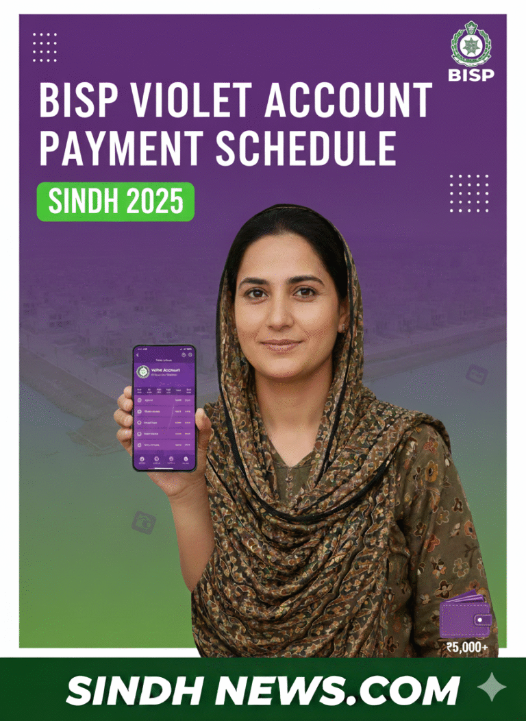 BISP Violet Account Payment Schedule Sindh 2026