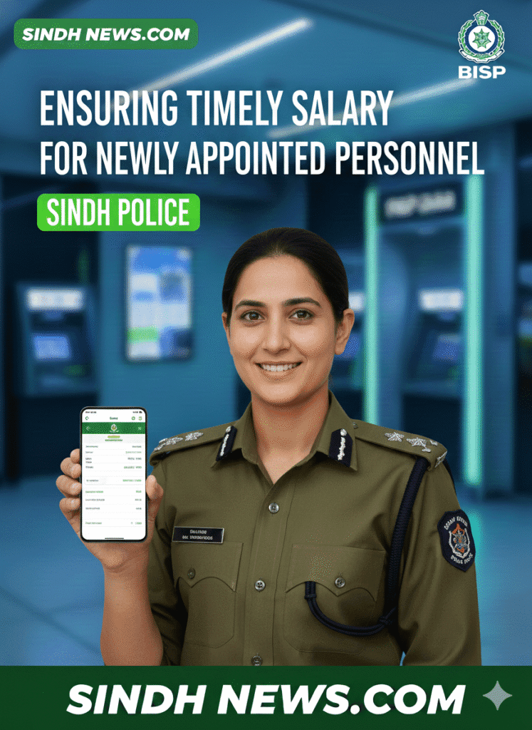 Ensuring Timely Salary Disbursement for Newly Appointed Sindh Police Personnel