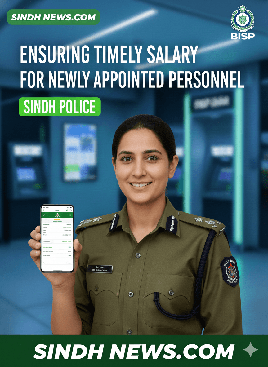 Ensuring Timely Salary Disbursement for Newly Appointed Sindh Police Personnel