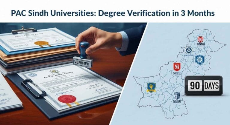 PAC Sindh Universities to Complete Degree Verification in 3 Months