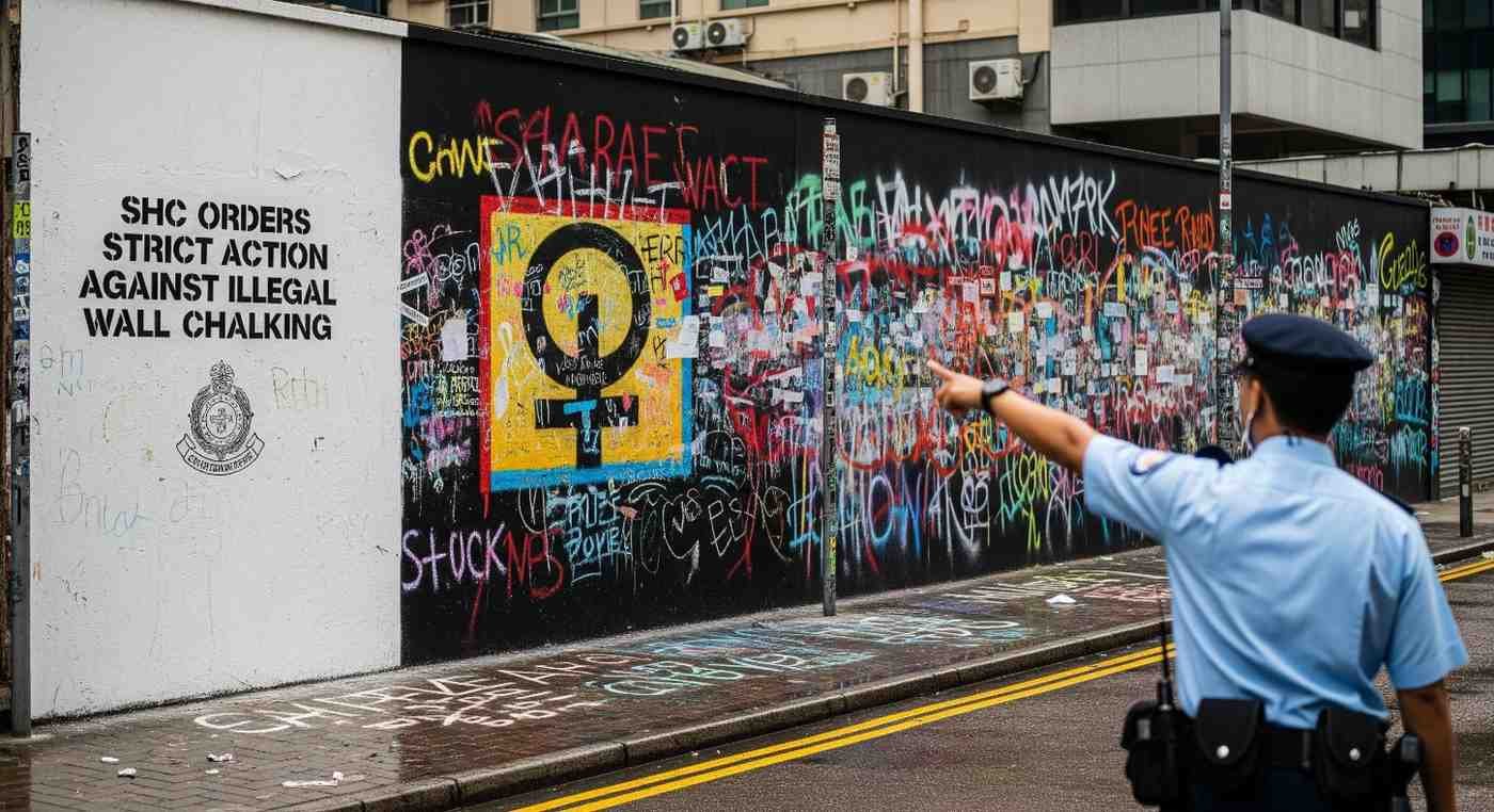 SHC Orders Strict Action Against Illegal Wall Chalking