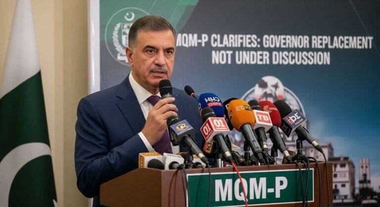 MQM-P Clarifies Governor Replacement Not Under Discussion