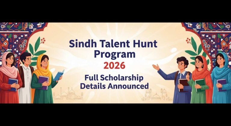 Sindh Talent Hunt Program 2026: Full Scholarship Details Announced