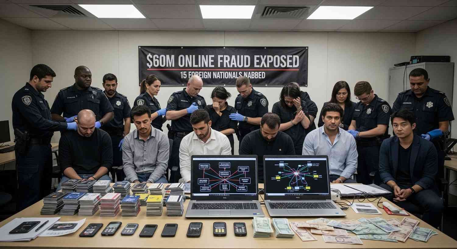 $60m Online Fraud Exposed as 15 Foreign Nationals Nabbed