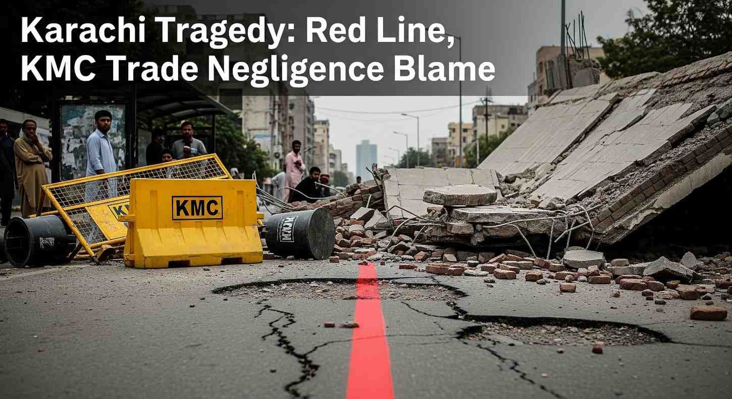 Karachi Tragedy Red Line, KMC Trade Negligence Blame